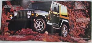 1998 Jeep TJ SE Sport Sahara Color Sales Brochure CANADIAN Market