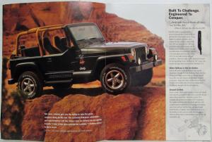 1998 Jeep TJ SE Sport Sahara Color Sales Brochure CANADIAN Market