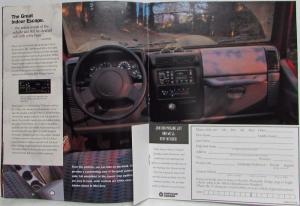 1998 Jeep TJ SE Sport Sahara Color Sales Brochure CANADIAN Market