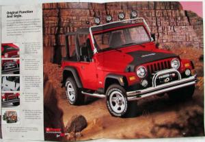 1998 Jeep TJ SE Sport Sahara Color Sales Brochure CANADIAN Market