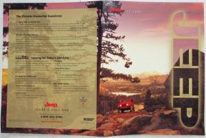 1998 Jeep TJ SE Sport Sahara Color Sales Brochure CANADIAN Market