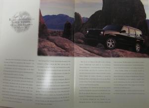 2000 Jeep Cherokee Color Sales Brochure With Specs Original GERMAN Market