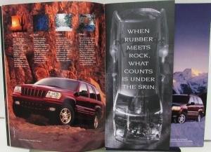 1999 Jeep Grand Cherokee Laredo & Limited Prestige Color XL Sales Brochure