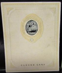 1920 Dodge Brothers Closed Cars Dealer Sales Brochure Folder Original