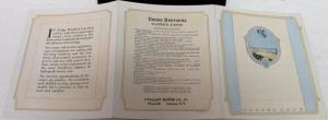 1920 Dodge Brothers Closed Cars Original Dealer Sales Brochure Sedan Coupe